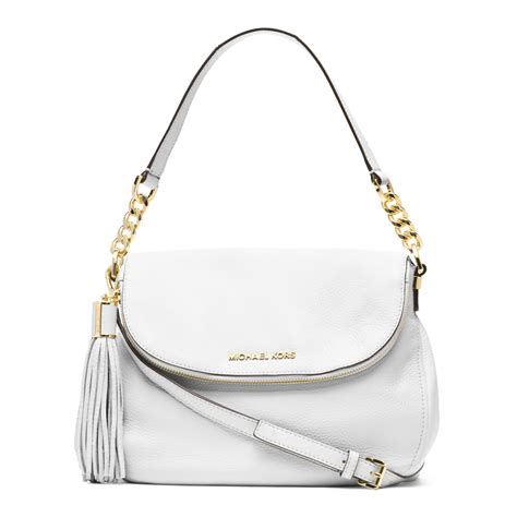 white michael kors small purse|michael kors white shoulder bag.